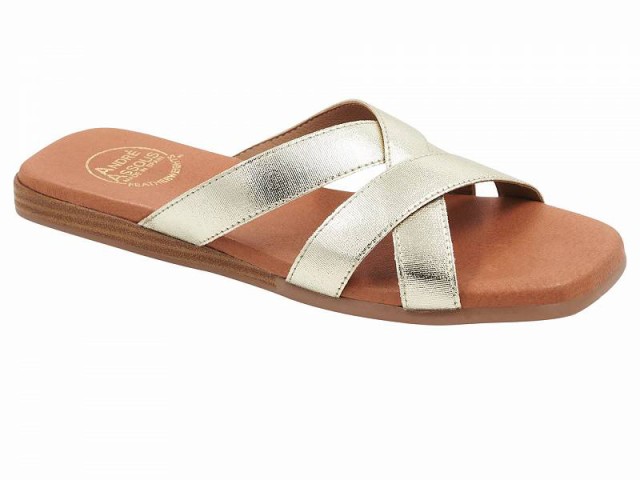 Andre Assous レディース 女性用 シューズ 靴 サンダル Koral Featherweight Flat Sandal Platino【送料無料】