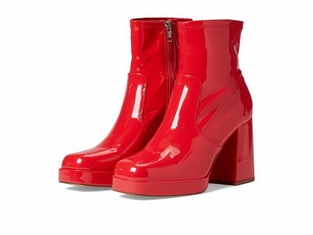 Steve Madden スティーブマデン レディース 女性用 シューズ 靴 ブーツ アンクル ショートブーツ Ever Boot Red Patent【送料無料】