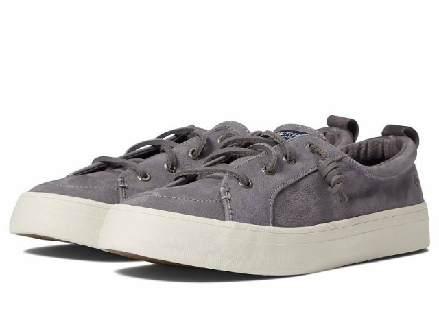 Sperry スペリー レディース 女性用 シューズ 靴 スニーカー 運動靴 Crest Vibe Tumbled Leather Dark  Grey【送料無料】｜au PAY マーケット