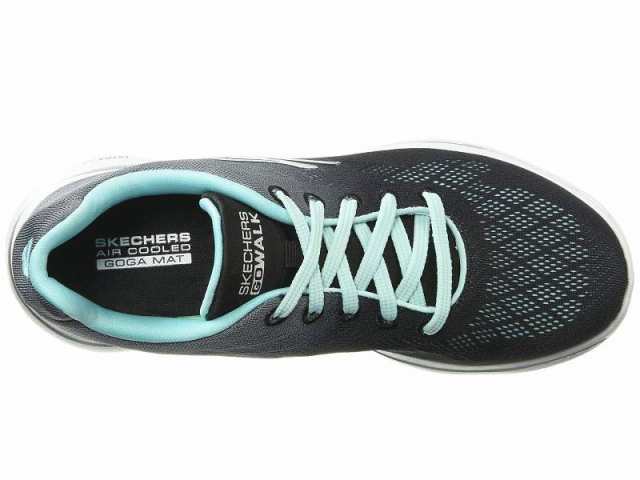 代引き不可 スケッチャーズ レディース スニーカー シューズ Go Walk Alive Black Aqua