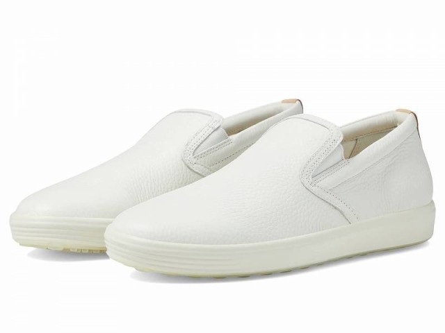 ECCO エコー レディース 女性用 シューズ 靴 スニーカー 運動靴 Soft 7 Casual Slip-On Sneaker White/Powder【送料無料】