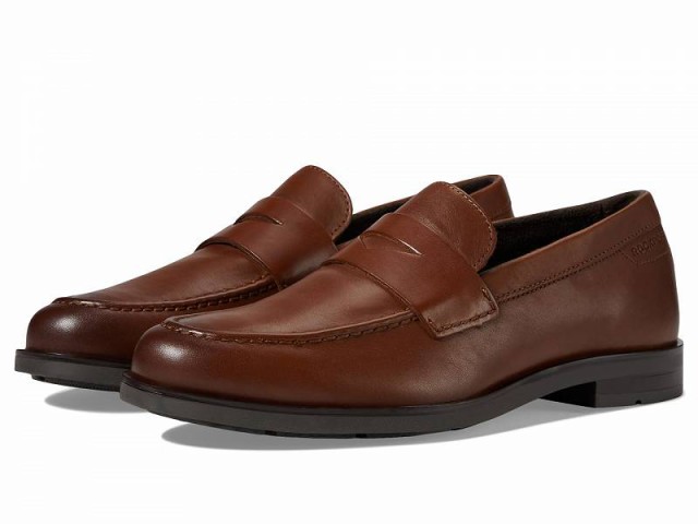 Rockport ロックポート メンズ 男性用 シューズ 靴 ローファー Sutton Dark Natural Leather【送料無料】