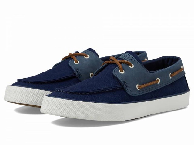 Sperry スペリー メンズ 男性用 シューズ 靴 ボートシューズ Bahama II Seasonal Navy Linen【送料無料】