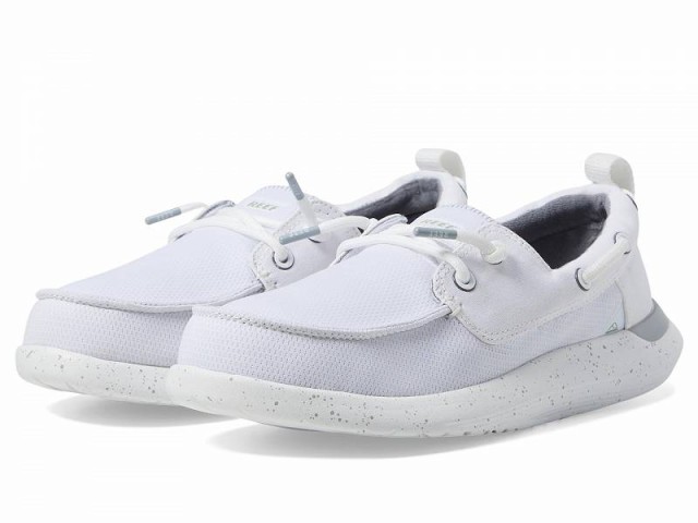 Reef リーフ メンズ 男性用 シューズ 靴 ボートシューズ Swellsole Pier White Mesh【送料無料】