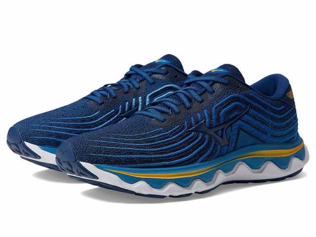 Mizuno ミズノ メンズ 男性用 シューズ 靴 スニーカー 運動靴 Wave Horizon 6 Estate Blue【送料無料】