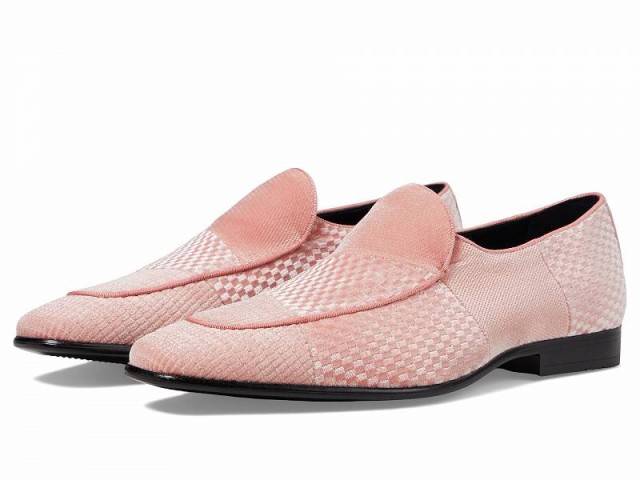 Stacy Adams ステーシーアダムス メンズ 男性用 シューズ 靴 ローファー Shapshaw Velour Slip-On Loafer Blush Pink【送料無料】