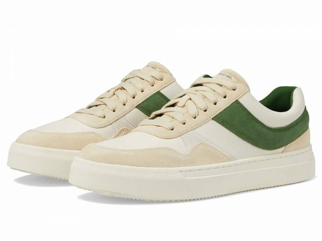 Vince ヴィンス メンズ 男性用 シューズ 靴 スニーカー 運動靴 Warren Retro Lace-Up Sneakers Green/White Leather【送料無料】