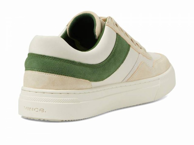 Vince ヴィンス メンズ 男性用 シューズ 靴 スニーカー 運動靴 Warren Retro Lace-Up Sneakers Green/White Leather【送料無料】