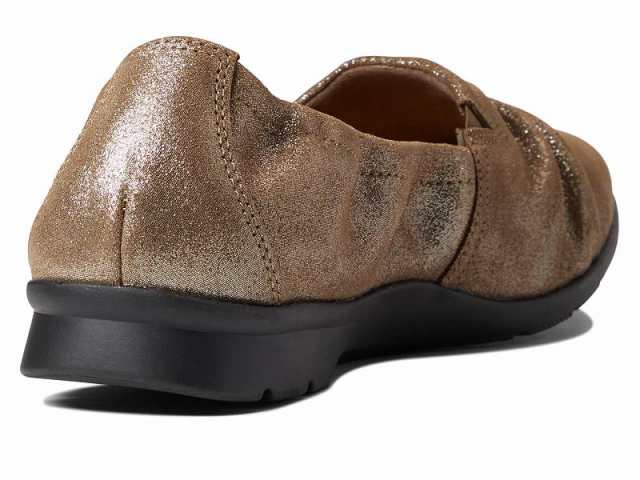 Clarks クラークス レディース 女性用 シューズ 靴 フラット Jenette Ruby Pewter Metallic Suede【送料無料】