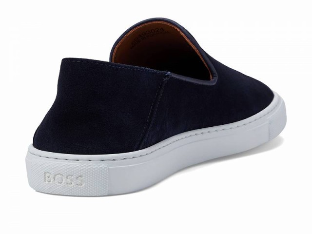 BOSS ボス メンズ 男性用 シューズ 靴 ローファー Rey Suede Slip-On Loafers with Rubber Sole Whale Blue【送料無料】