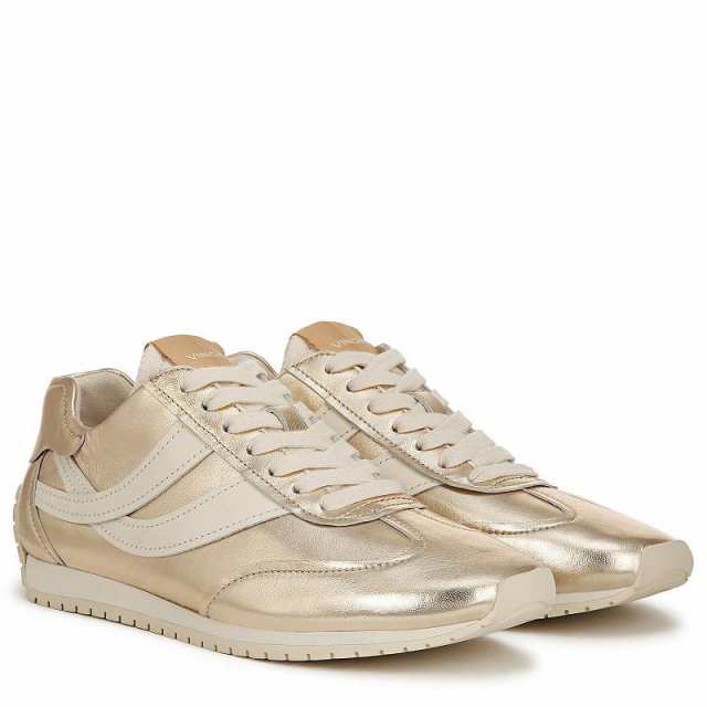 Vince ヴィンス レディース 女性用 シューズ 靴 スニーカー 運動靴 Oasis Runner Lace-Up Sneakers Champagne Gold Leather【送料無料】