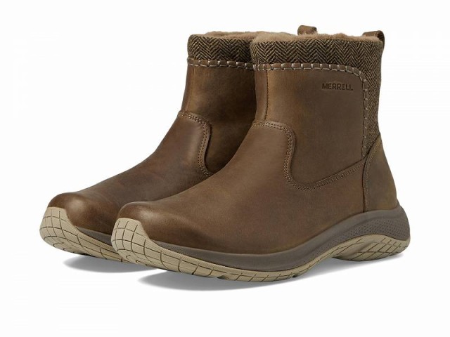 Merrell メレル レディース 女性用 シューズ 靴 ブーツ アンクル ショートブーツ Encore Ice 5 Mid Zip Otter【送料無料】