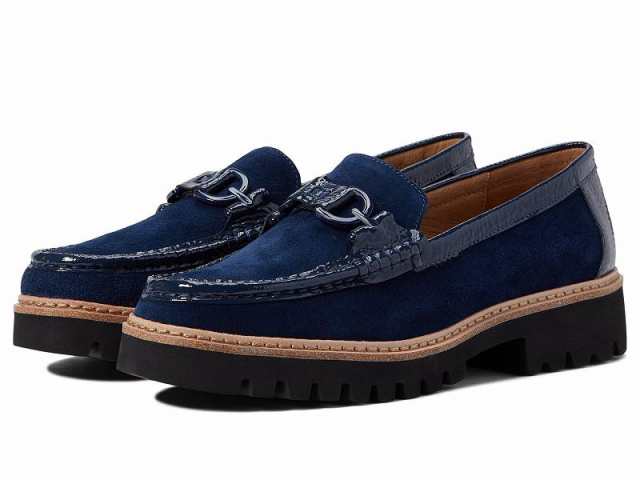 Donald Pliner レディース 女性用 シューズ 靴 ローファー ボートシューズ Helio Navy Blue【送料無料】