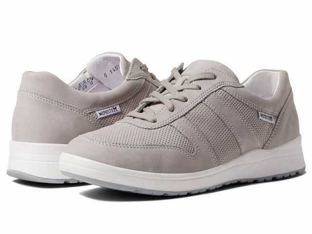 Mephisto メフィスト レディース 女性用 シューズ 靴 スニーカー 運動靴 Rebeca Perf Light Grey Bucksoft【送料無料】