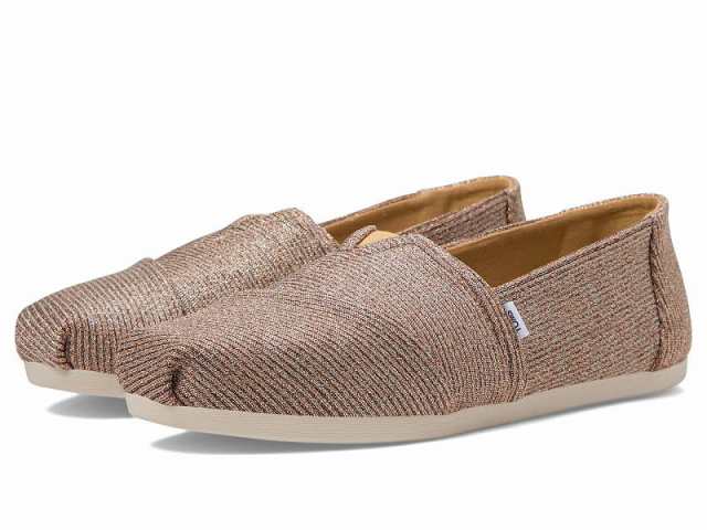 TOMS トムス レディース 女性用 シューズ 靴 ローファー ボートシューズ Alpargata CloudBound Gold Sparkle Knit【送料無料】