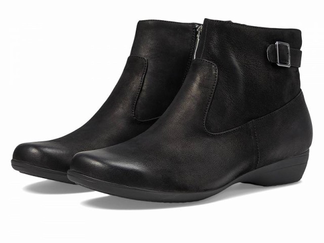 Dansko ダンスコ レディース 女性用 シューズ 靴 ブーツ アンクル ショートブーツ Finnley Black Burnished Nubuck【送料無料】