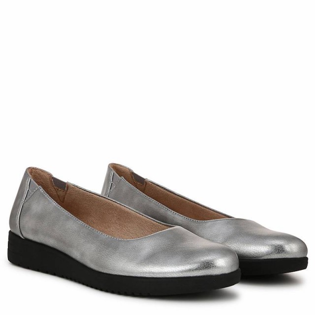 Naturalizer ナチュラライザー レディース 女性用 シューズ 靴 フラット SOUL Naturalizer Idea-Ballet Pewter Faux Leather【送料無料】