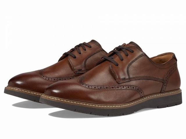 Florsheim フローシャイム メンズ 男性用 シューズ 靴 オックスフォード 紳士靴 通勤靴 Vibe Wing Tip Oxford Cognac 1【送料無料】