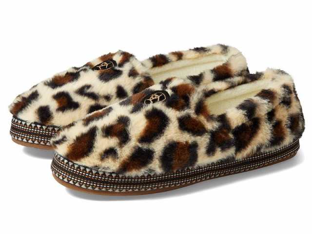 Ariat アリアト レディース 女性用 シューズ 靴 スリッパ Snuggle Slipper Cream Leopard【送料無料】