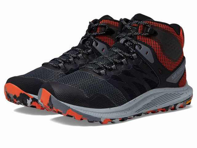 Merrell メレル メンズ 男性用 シューズ 靴 ブーツ ハイキング トレッキング Nova 3 Mid Wp  Black/Tangerine【送料無料】｜au PAY マーケット