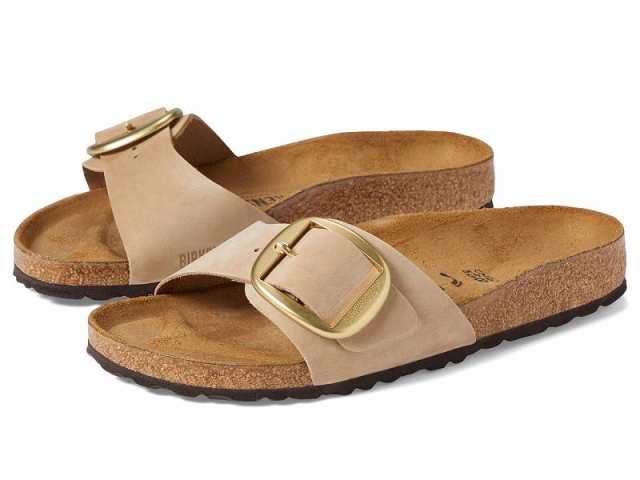 Birkenstock ビルケンシュトック レディース 女性用 シューズ 靴 サンダル Madrid Big Buckle Nubuck Leather Sandcastle【送料無料】