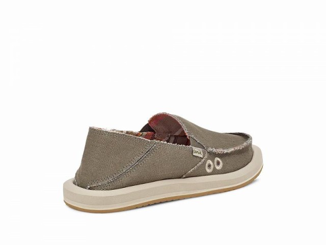 Sanuk サヌーク レディース 女性用 シューズ 靴 ローファー ボートシューズ Donna Hemp Smokey Olive【送料無料】