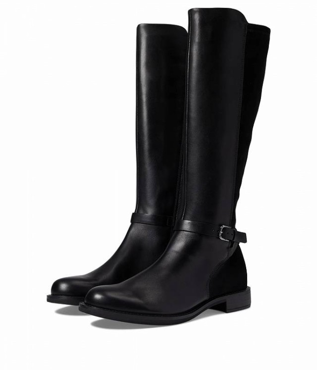 ECCO エコー レディース 女性用 シューズ 靴 ブーツ ロングブーツ Sartorelle 25 Tall Buckle Boot Black/Black【送料無料】