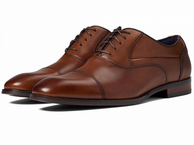 Stacy Adams ステーシーアダムス メンズ 男性用 シューズ 靴 オックスフォード 紳士靴 通勤靴 Kallum Cap Toe Oxford Cognac【送料無料】