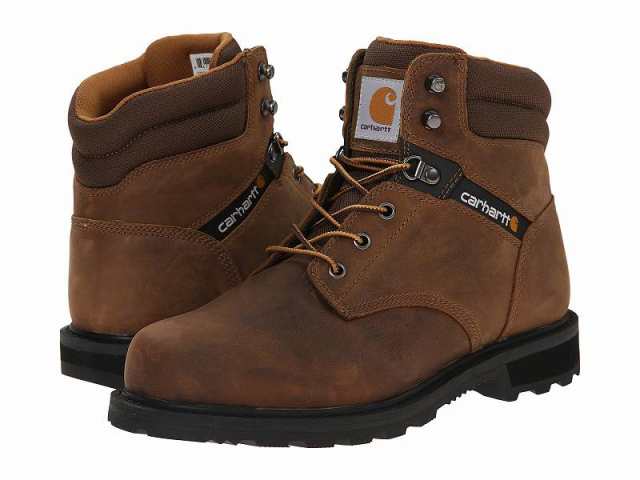 Carhartt カーハート メンズ 男性用 シューズ 靴 ブーツ ワークブーツ Traditional Welt 6 Work Boot Crazy Horse Brown【送料無料】