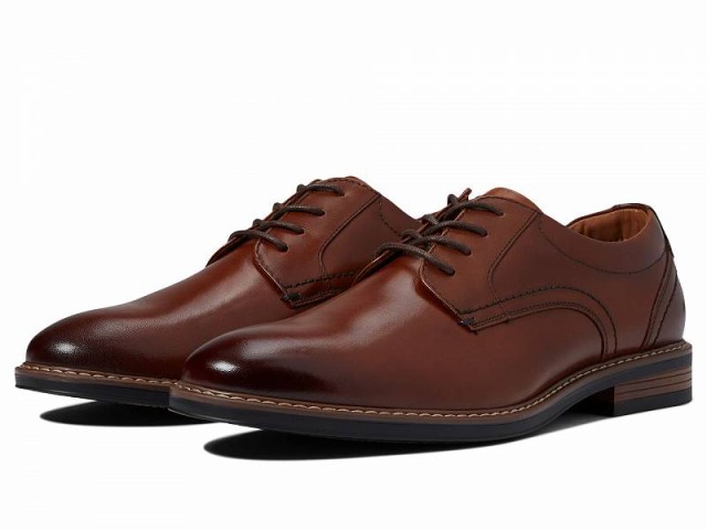 Nunn Bush ナンブッシュ メンズ 男性用 シューズ 靴 オックスフォード 紳士靴 通勤靴 Centro Flex Plain Toe Oxford Cognac【送料無料】