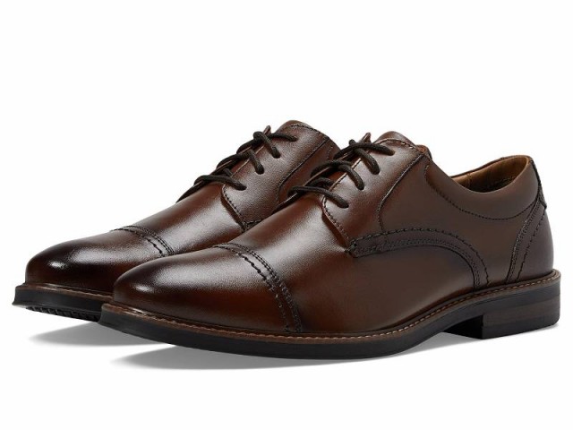 Nunn Bush ナンブッシュ メンズ 男性用 シューズ 靴 オックスフォード 紳士靴 通勤靴 Calderone Cap Toe Oxford Cognac【送料無料】