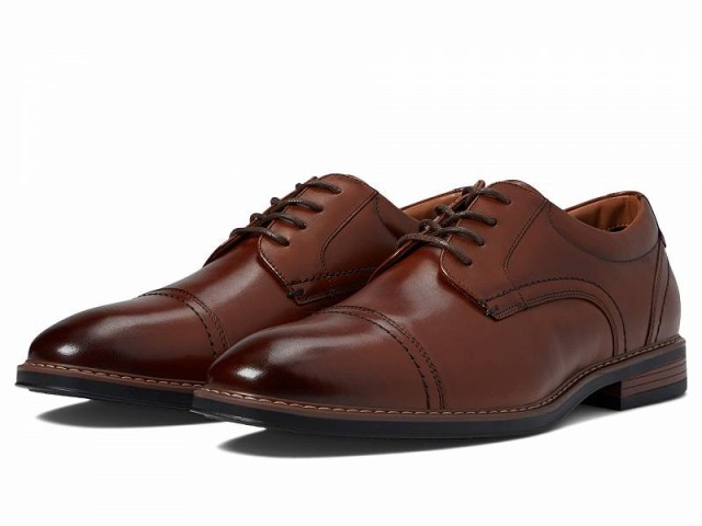 Nunn Bush ナンブッシュ メンズ 男性用 シューズ 靴 オックスフォード 紳士靴 通勤靴 Centro Flex Cap Toe Oxford Cognac【送料無料】