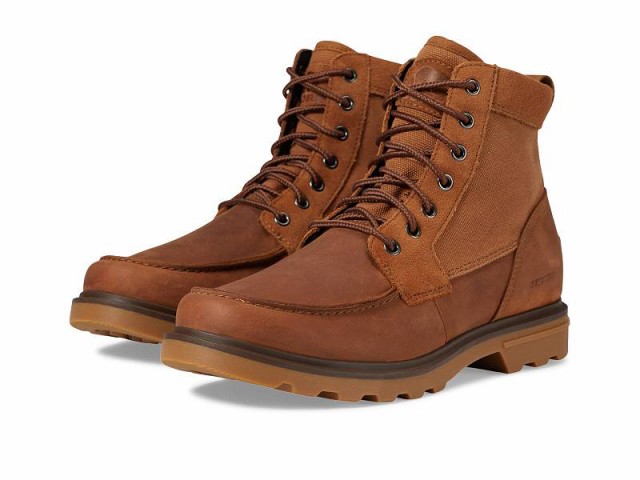 SOREL ソレル メンズ 男性用 シューズ 靴 ブーツ レースアップ 編み上げ Carson(TM) Moc Waterproof Velvet Tan/Gum 2【送料無料】