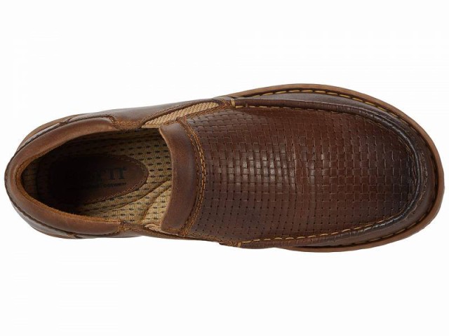 Born Men's Gudmund Brown Sunset Embossed Leather Slip On Casual