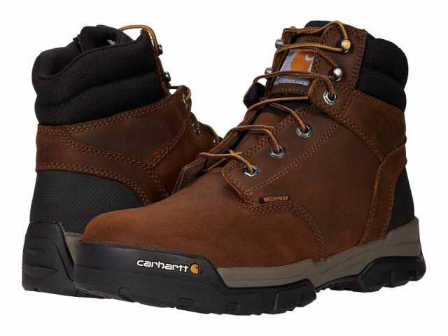 Carhartt カーハート メンズ 男性用 シューズ 靴 ブーツ ワークブーツ Ground Force 6 Waterproof Soft Toe Bison Brown/Oil【送料無料】