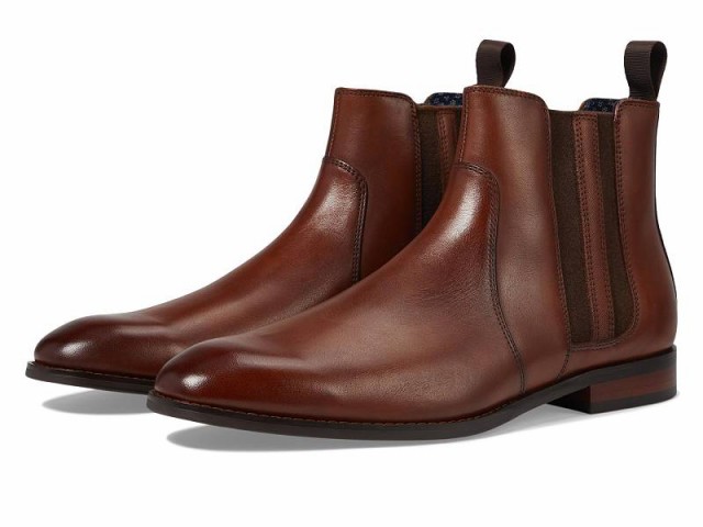 Stacy Adams ステーシーアダムス メンズ 男性用 シューズ 靴 ブーツ チェルシーブーツ Kalen Chelsea Boot Cognac【送料無料】