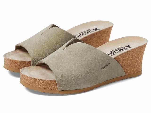 Mephisto メフィスト レディース 女性用 シューズ 靴 ヒール Lisane Light Khaki Suede【送料無料】