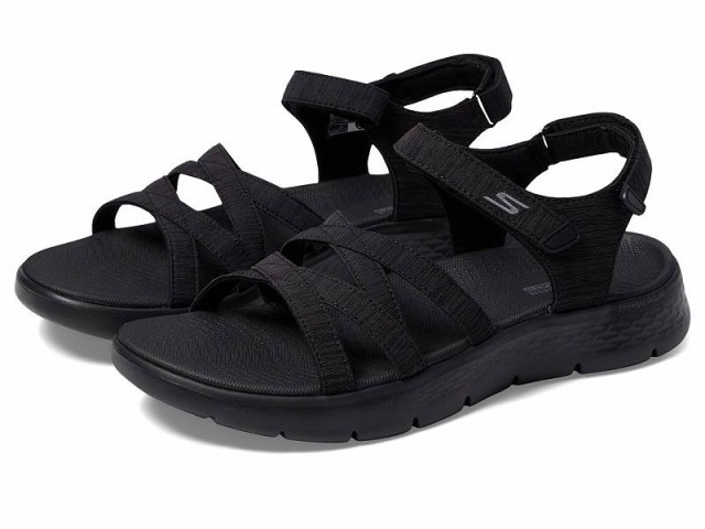 SKECHERS Performance スケッチャーズ レディース 女性用 シューズ 靴 サンダル Go Walk Flex Sandal  Sunshine Black/Black【送料無料】｜au PAY マーケット