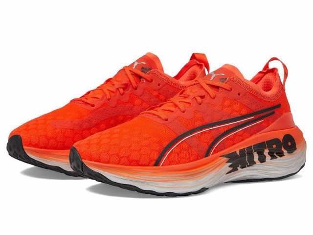 PUMA プーマ レディース 女性用 シューズ 靴 スニーカー 運動靴 Foreverrun Nitro Silver Cherry Tomato/PUMA Black【送料無料】