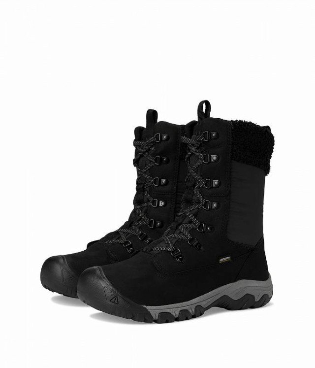 Keen キーン レディース 女性用 シューズ 靴 ブーツ スノーブーツ Greta Tall Classic Waterproof Black/Black【送料無料】