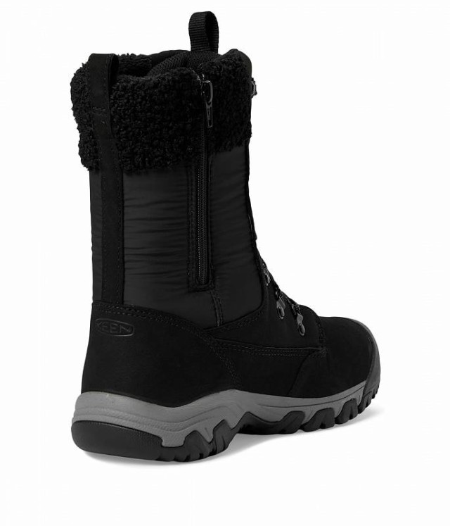 Keen キーン レディース 女性用 シューズ 靴 ブーツ スノーブーツ Greta Tall Classic Waterproof Black/Black【送料無料】