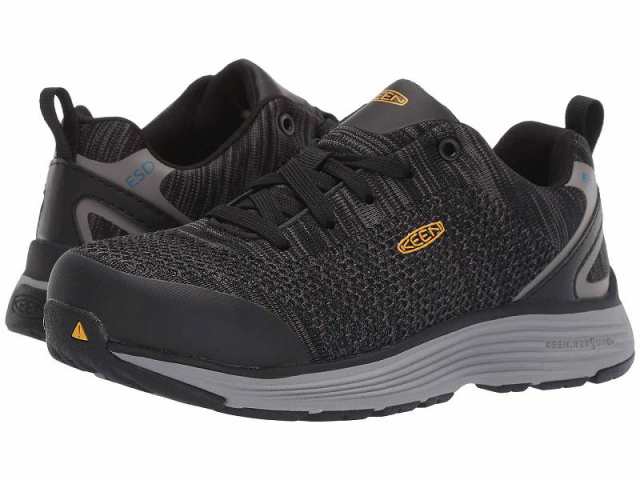 Keen Utility キーン レディース 女性用 シューズ 靴 スニーカー 運動靴 Sparta Aluminum Toe ESD Black/Grey Flannel【送料無料】