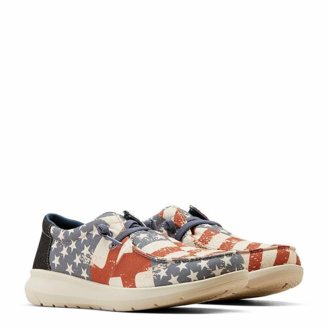 Ariat アリアト メンズ 男性用 シューズ 靴 スニーカー 運動靴 Hilo American Flag Print【送料無料】