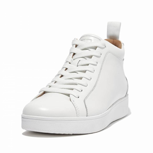 FitFlop フィットフロップ レディース 女性用 シューズ 靴 スニーカー 運動靴 Rally Leather High-Top Sneakers Urban White【送料無料】