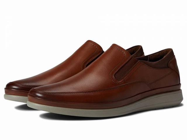 Florsheim フローシャイム メンズ 男性用 シューズ 靴 ローファー Motion Moc Toe Slip-On Cognac Smooth 1【送料無料】