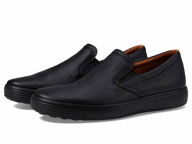 ECCO エコー メンズ 男性用 シューズ 靴 スニーカー 運動靴 Soft 7 Slip-On 2.0 Perforated Black/Lion【送料無料】