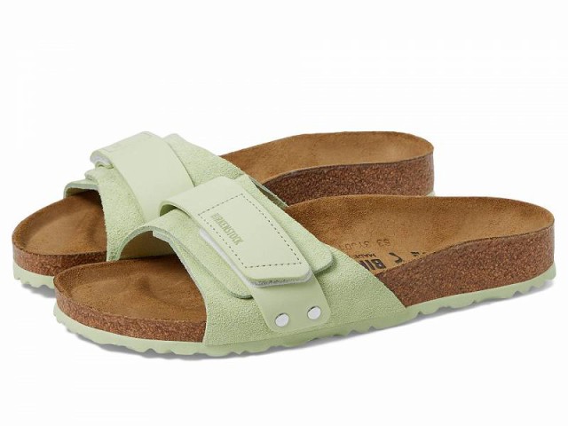 Birkenstock ビルケンシュトック レディース 女性用 シューズ 靴 サンダル Oita Suede Faded Lime【送料無料】