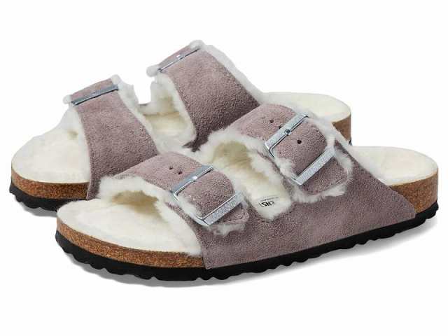 Birkenstock ビルケンシュトック レディース 女性用 シューズ 靴 サンダル Arizona Shearling Suede Faded Purple【送料無料】