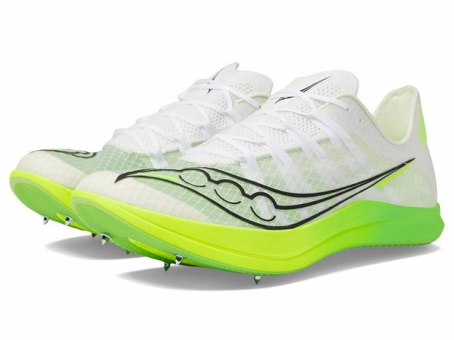 Saucony サッカニー レディース 女性用 シューズ 靴 スニーカー 運動靴 Terminal VT White/Slime【送料無料】