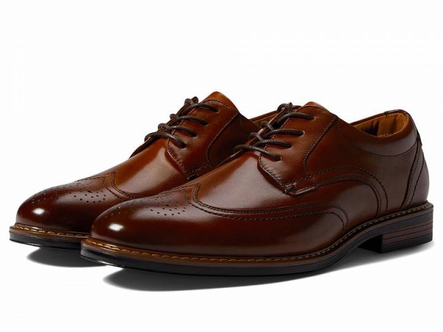 Nunn Bush ナンブッシュ メンズ 男性用 シューズ 靴 オックスフォード 紳士靴 通勤靴 Centro Flex Wing Tip Oxford Cognac【送料無料】